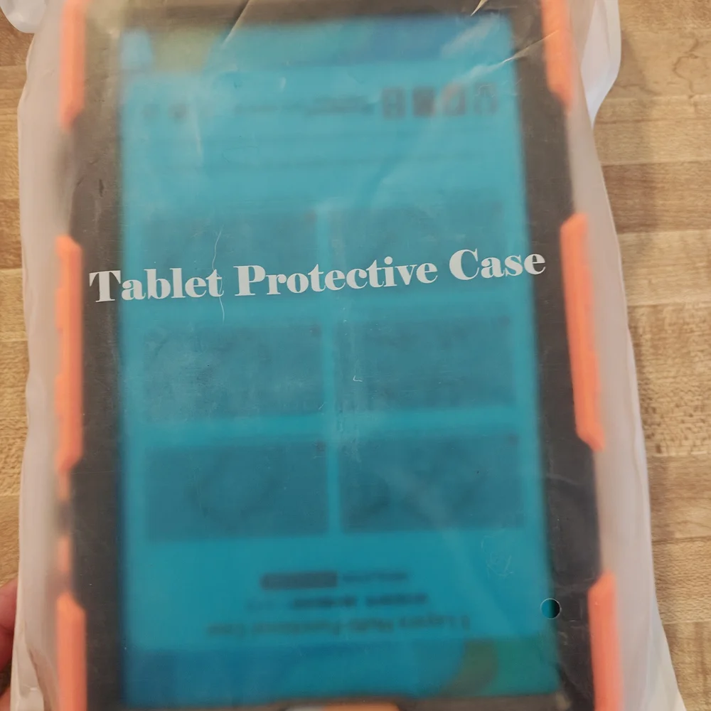 Shockproof Tablet Case - Black and Orange